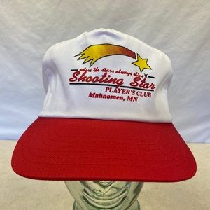 Vntg Shooting Star Players Club Adjustable Hat Cap